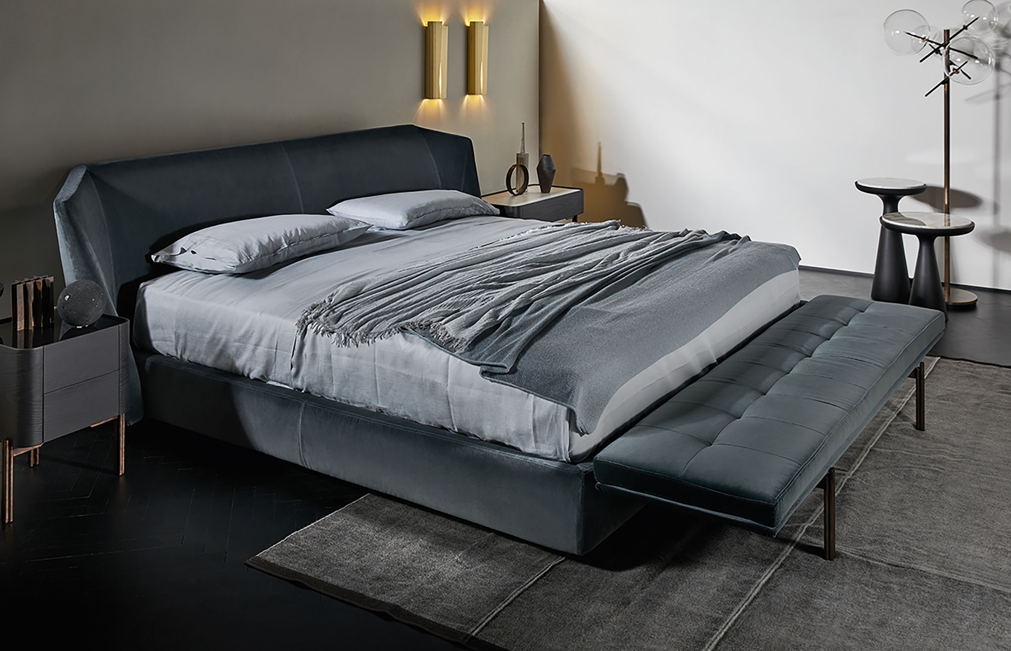 Beds and night stands